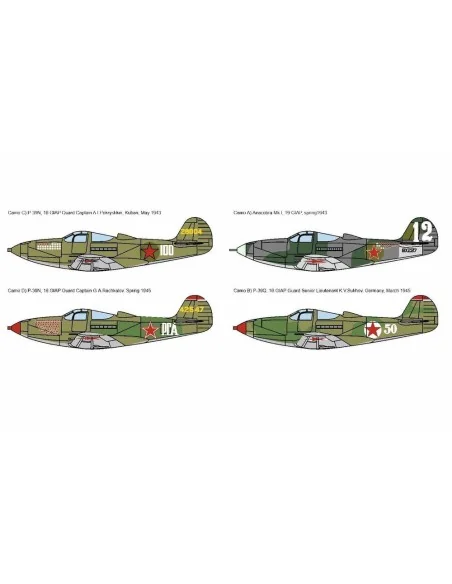 [NO_DESC] P-39 Airacobra „Red Stars“, 1/144 - Brengun BRP144016