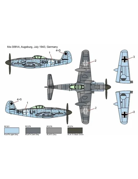 Me-309 V4, 1/144 - Brengun BRP144017