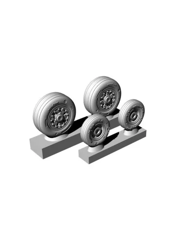 F/A-18 C/D wheel set, 1/72 - Brengun BRL72263