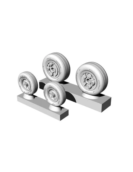 F/A-18 C/D wheel set, 1/72 - Brengun BRL72263