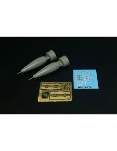 US 110 gal drop tank (2pcs), 1/72 - Brengun BRL72270 2
