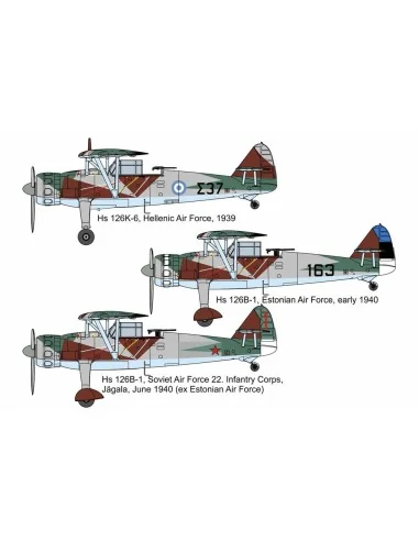 Henschel Hs-126K6/B1 GREECE-ESTONIA-USSR, 1/72 - Brengun BRP72047