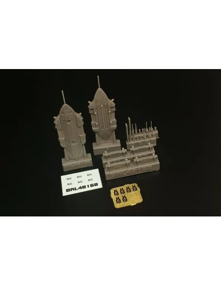 BRU-57 canted Vertical Ejector Rack (2 pcs), 1/48 - Brengun BRL48168
