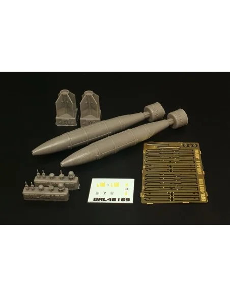 GBU-31 JDAM Bombs (2 pcs), 1/48 - Brengun BRL48169