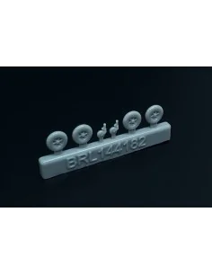 [NO_DESC] Messerschmitt Bf-109 A-F wheels set (2 sets), 1/144 - Bre... 2