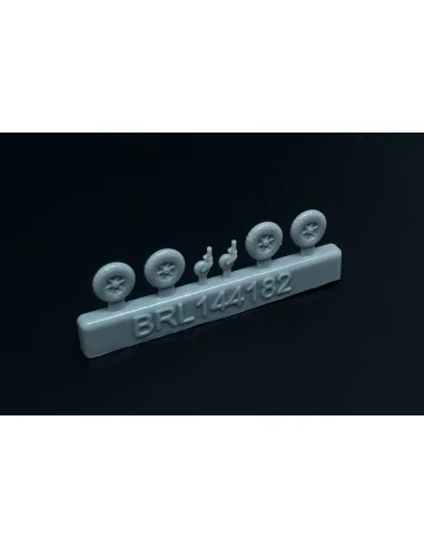 Messerschmitt Bf-109 A-F wheels set (2 sets), 1/144 - Brengun BRL14...