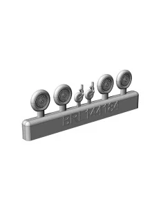 Messerschmitt Bf-109 K wheels set (2 sets), 1/144 - Brengun BRL144184