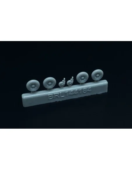 Messerschmitt Bf-109 K wheels set (2 sets), 1/144 - Brengun BRL144184