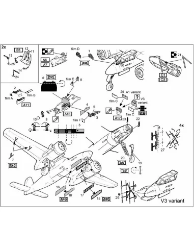 [NO_DESC] Focke Wulf Ta-154 (Hasegawa kit), 1/72 - Brengun BRL72277