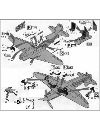 Yak-7A (ICM kit), 1/48 - Brengun BRL48173