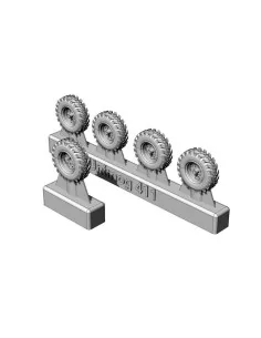 MB Unimog 411 wheels, 1/87 - Hauler HLR87221 2