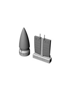 MiG-29A Radome and closed upper jet intakes (Italeri kit), 1/72 - B...