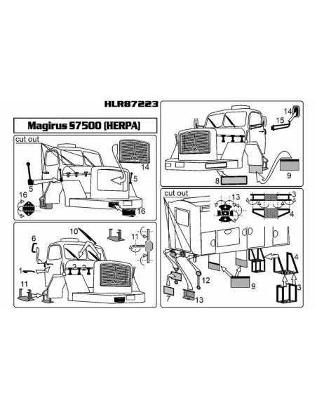 Magirus S7500 (for HERPA), 1/87 - Hauler HLR87223