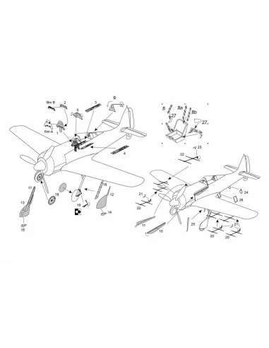 Fw-190A-8/R-11 (Revell kit), 1/72 - Brengun BRL72281