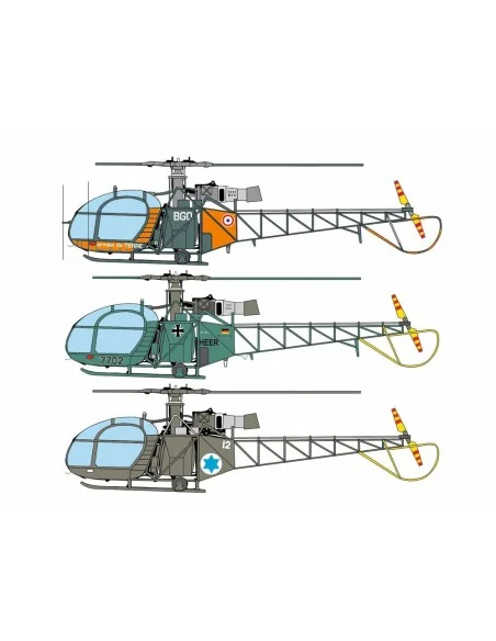 SA 318C Alouette II, 1/72 - Brengun BRS72024
