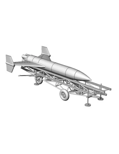 Feuerlilie F-55 Flakrakete w/dolly, 1/48 - Brengun BRS48017