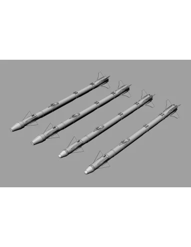 AIM-9X Sidewinder (4pcs), 1/72 - Brengun BRL72291