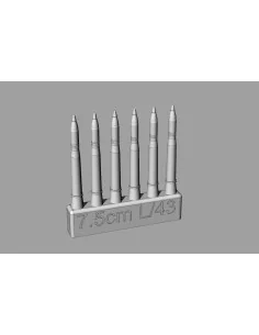 [NO_DESC] 7, 5cm L/43 ammo for Pz.IV ausf.G/H/J, 1/72 - Hauler HLH7...
