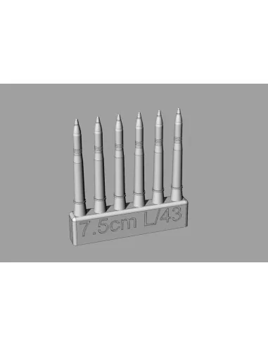 7, 5cm L/43 ammo for Pz.IV ausf.G/H/J, 1/72 - Hauler HLH72149