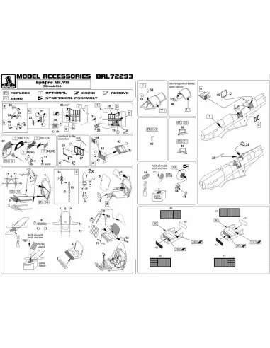 Spitfire Mk.VIII for AZmodel, 1/72 - Brengun BRL72293