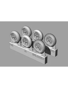 Spitfire 4 spoke wheels set (3 types of tires), 1/32 - Brengun BRL3...