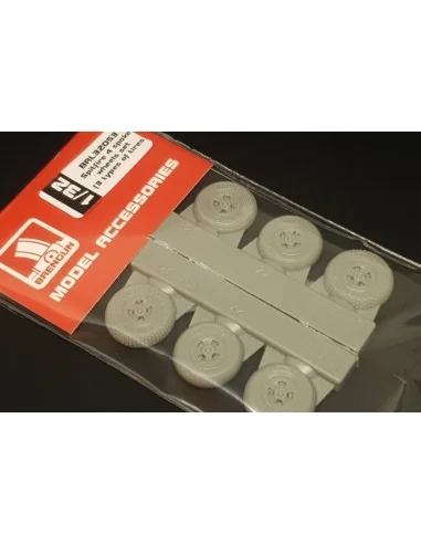 [NO_DESC] Spitfire 4 spoke wheels set (3 types of tires), 1/32 - Br...