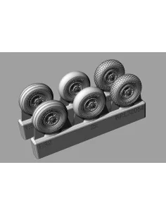 Spitfire 5 spoke wheels set (3 types of tires), 1/32 - Brengun BRL3...