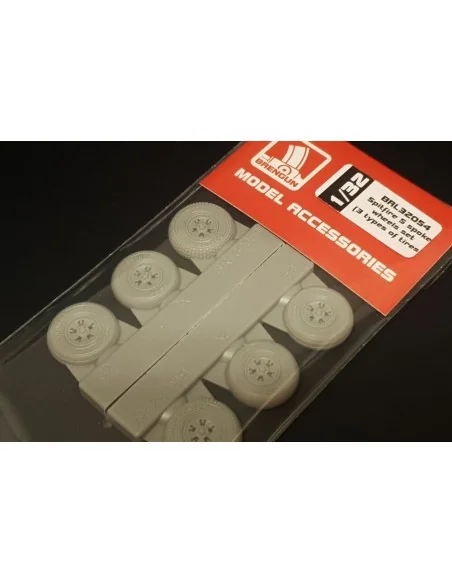 Spitfire 5 spoke wheels set (3 types of tires), 1/32 - Brengun BRL3...