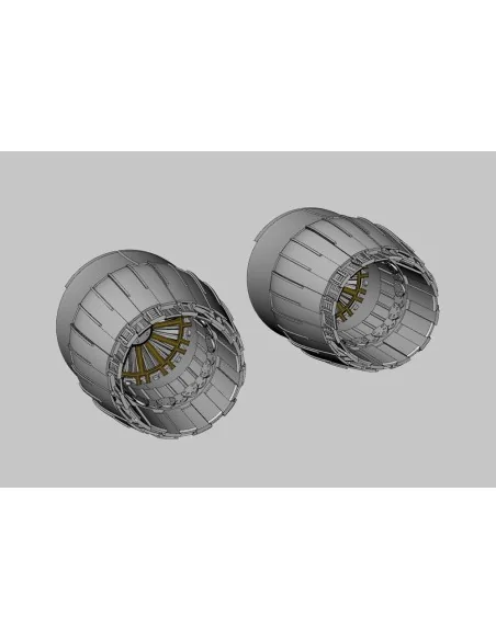 MiG-29A engine nozzles, 1/72 - Brengun BRL72296