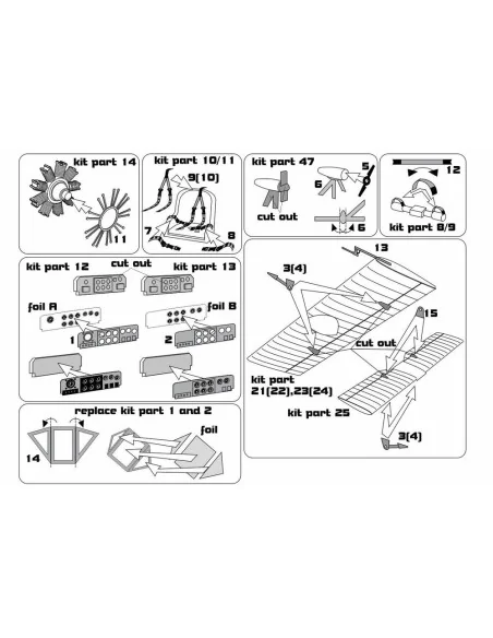 Marcel Besson MB-411 PE-Set (FLY kit), 1/72 - Brengun BRL72298