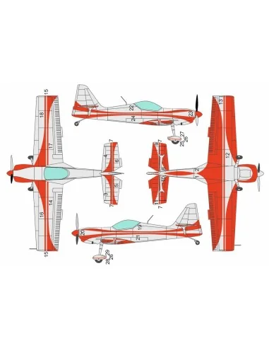 Zlin Z-50 masks (KP kit), 1/48 - Brengun BRL48184