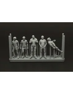 Aeroclub members-5 figures (3D print), 1/48 - Brengun BRL48188