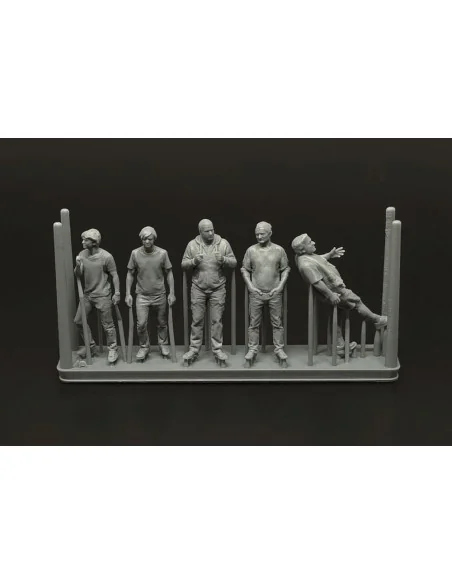 Aeroclub members-5 figures (3D print), 1/48 - Brengun BRL48188