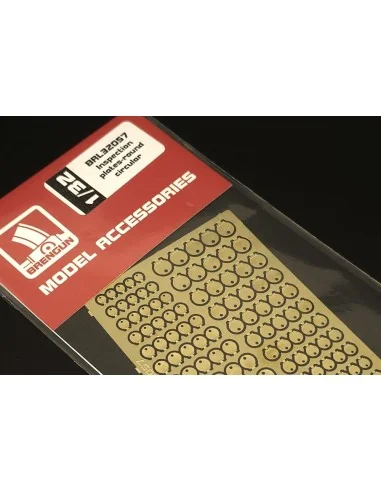 Inspection plates-round circular, 1/32 - Brengun BRL32057