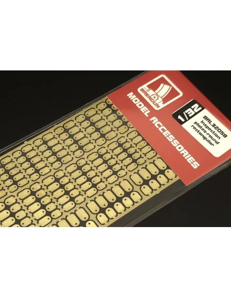 Inspection plates-round rectangular, 1/32 - Brengun BRL32058