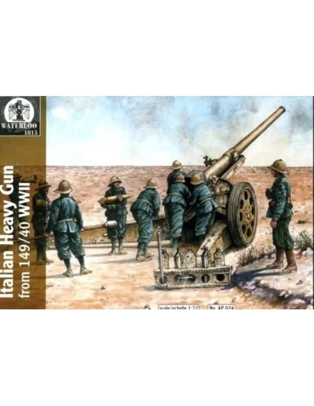 Italian heavy gun 149/40 w/serv., 1/72 - WATERLOO 1815 AP024