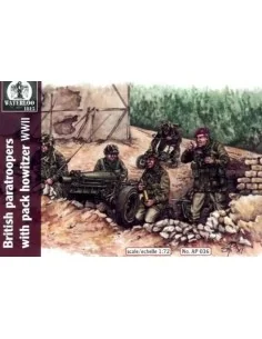 Britsh paratroopers w.pack howitzer WWII, 1/72 - WATERLOO 1815 AP036