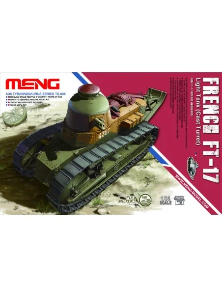 French FT-17 Light Tank(Cast Turret), 1/35 - MENG-Model TS-008