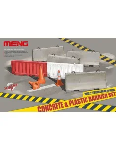 Concrete & plastic barrier set, 1/35 - MENG-Model SPS-012