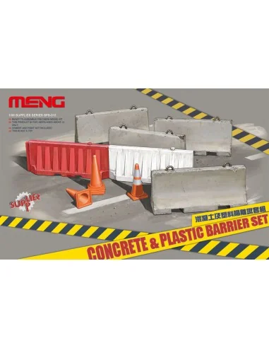 Concrete & plastic barrier set, 1/35 - MENG-Model SPS-012