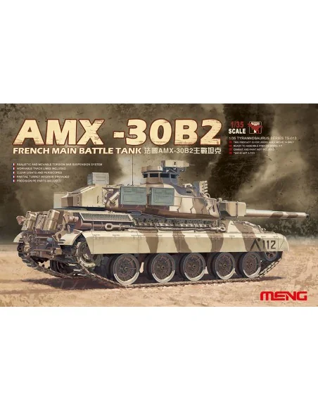 French Main Battle Tank AMX-30B2, 1/35 - MENG-Model TS-013