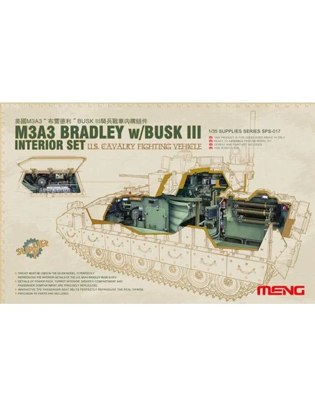 U.S.Cavalry Fighting Vehicle M3A3 InterS, 1/35 - MENG-Model SPS-017