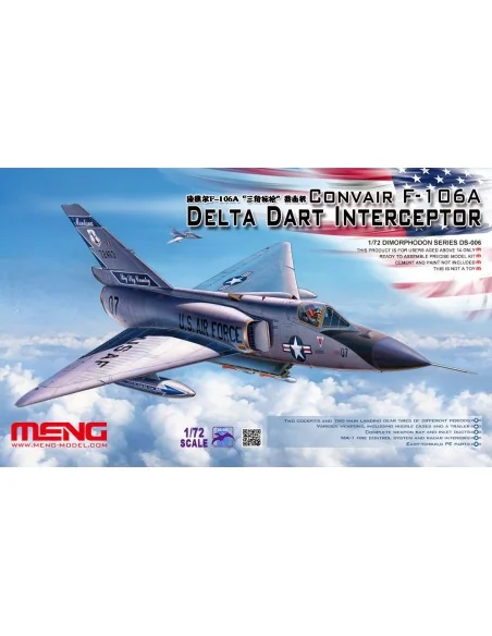 CONVAIR F-106A Delta Dart Interceptor, 1/72 - MENG-Model DS-006