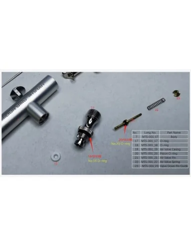 O-ring -VERMILION BIRD 0.3mm AIRBRUSH - MENG-Model MTS-001_17