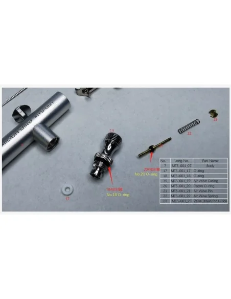 O-ring -VERMILION BIRD 0.3mm AIRBRUSH - MENG-Model MTS-001_17