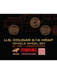 U.S.Cougar 6x6 MRAP Vehicle Wheel Set, 1/35 - MENG-Model SPS-024