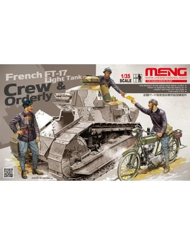 French FT-17 Light Tank Crew & Orderly, 1/35 - MENG-Model HS-005