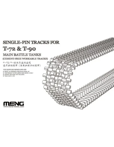 Single-Pin Tracks for T-72 & T-90 Main Battle Tanks(Cement-Free wor...