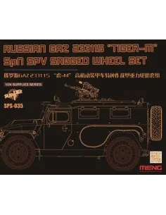 [NO_DESC] Russian GAZ 233115"Tiger-M"SPN SPV Saged wheel Set (Resin...