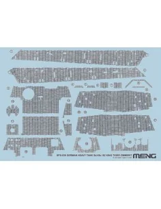German Heavy Tank Sd.Kfz.182 King Tiger Zimmerit Decal, 1/35 - MENG...